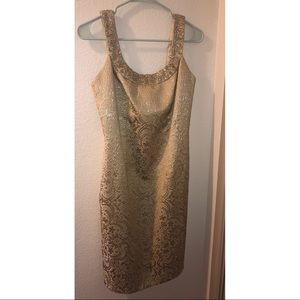 Carmen Marc Valvo Gold Dress